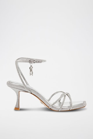 Sandali con tacco - Argentato
