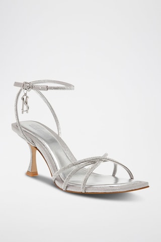 Sandali con tacco - Argentato