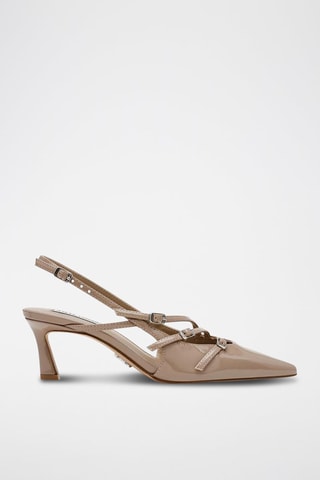 Décolleté in vernice - Taupe