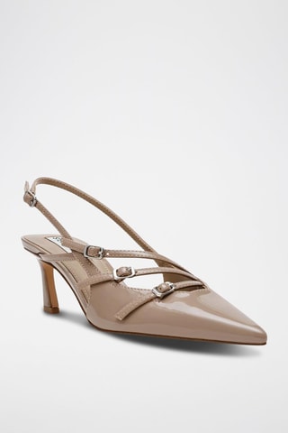 Décolleté in vernice - Taupe