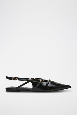 Ballerine in vernice - Nero