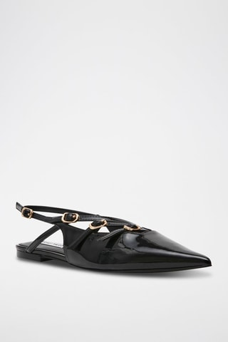 Ballerine in vernice - Nero