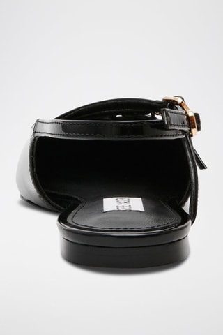 Ballerine in vernice - Nero