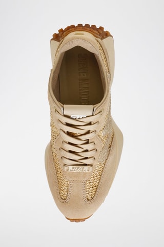 Sneakers in pelle scamosciata - Beige