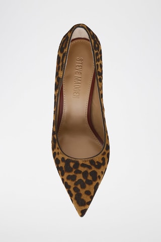 Décolleté in pelle - Beige e marrone