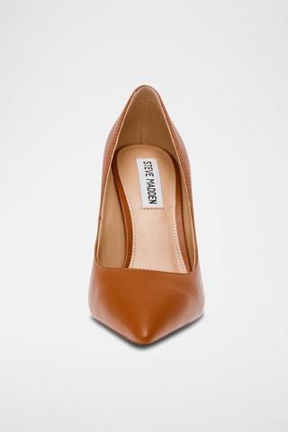 Décolleté in pelle - Marrone