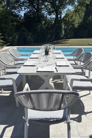 Conjunto de jardim Abella - Até 8 lugares