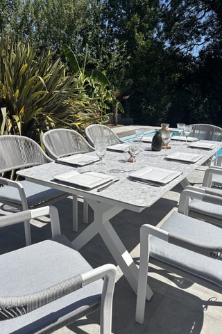 Conjunto de jardim Abella - Até 8 lugares