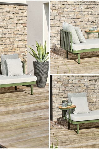 Sofá de jardim Barlia - Até 3 lugares