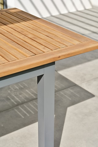 Mesa de jardim extensível em acácia Orsino - 150/200 x 90 x 74 cm