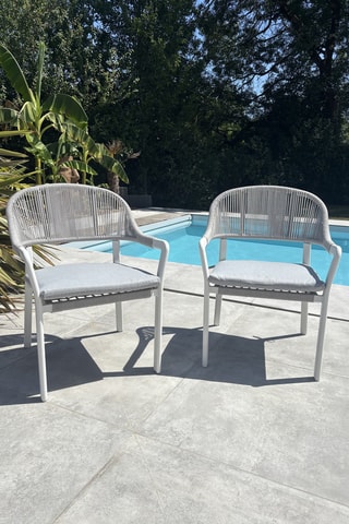 2 cadeirões de jardim Abella - 65 x 65 x 86 cm