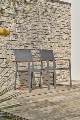 2 cadeirões de jardim Orsino - 56 x 56 x 84 cm