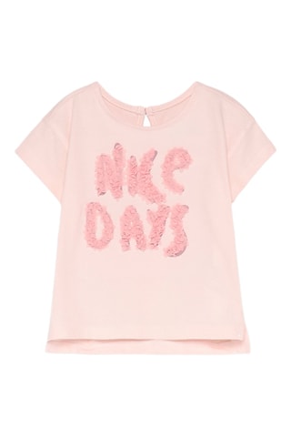 T-shirt - Poederroze en Oudroze