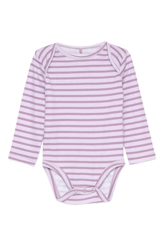 2 Rompertjes - paars en beige