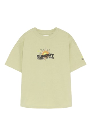 T-shirt - Lichtgroen en Zwart