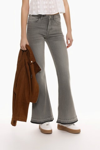 Spijkerbroek - Lichtgrijs