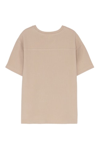 T-shirt - Beige en Zwart