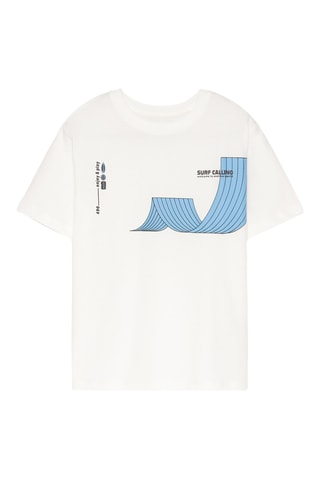 2 T-shirts - Wit en Zeegroen