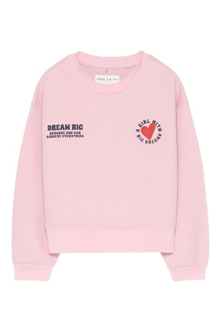 2 Sweaters - Roze en Gemêleerd Lichtgrijs
