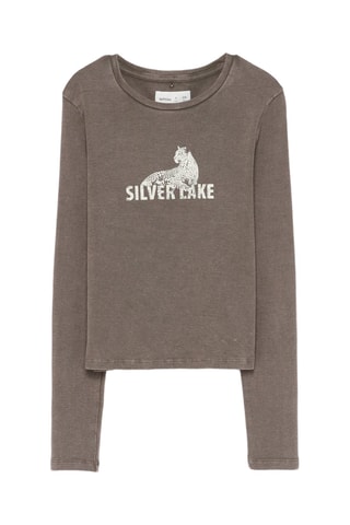 T-shirt - Bruin en Wit