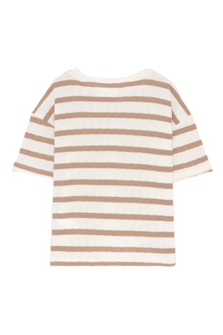 T-shirt - Ecru en Beige