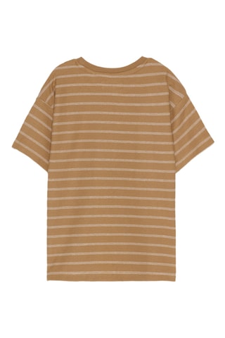 T-shirt - Bruin en ecru