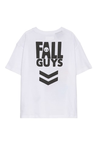 T-shirt Fallguys - Wit en Zwart