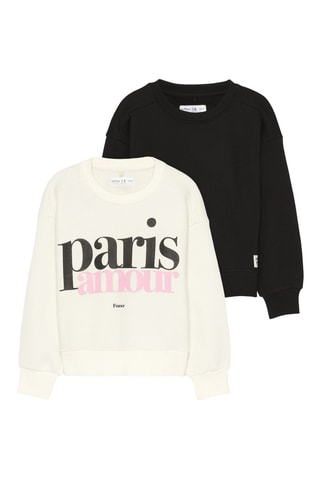 2 Sweaters - Wit en Zwart