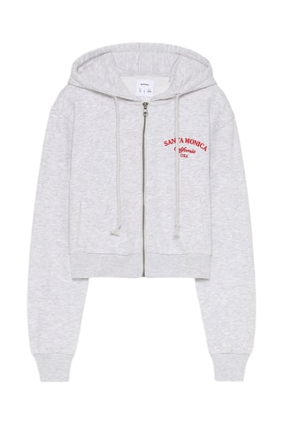 Sweater met Capuchon - Gemêleerd Grijs