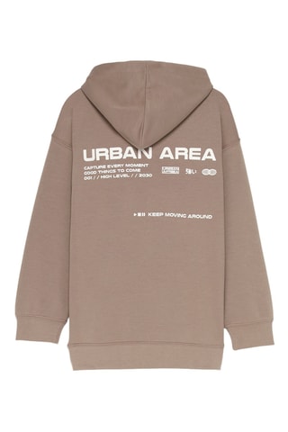 Sweater met Capuchon - Taupe