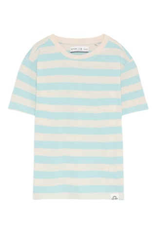 2 T-shirts - Hemelsblauw en Ecru