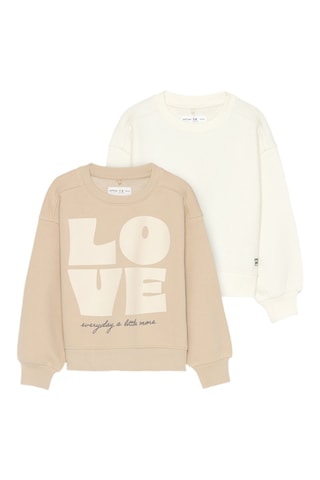 2 Sweaters - Beige en Wit
