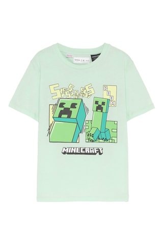 Pyjamashirt Minecraft - Lichtgroen