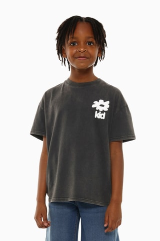 T-shirt - Antraciet en Wit