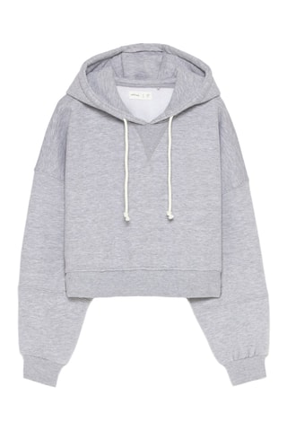 Sweater met Capuchon - Gemêleerd Grijs