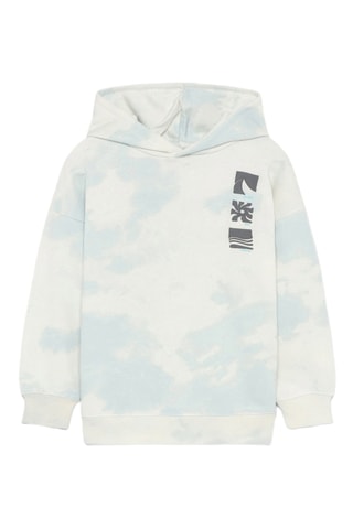 Sweater met Capuchon Tie and Dye - Wit