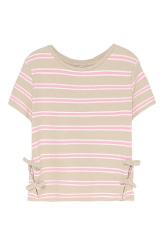 T-shirt - Lichtbeige en Roze