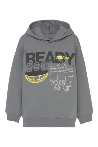 Sweater met Capuchon - Grijs