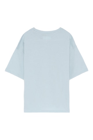 T-shirt - Hemelsblauw en Mosterdgeel