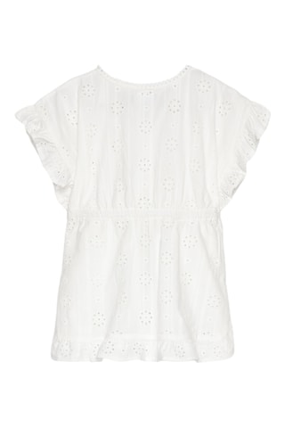 Jurk met Engelse Borduursels - Wit