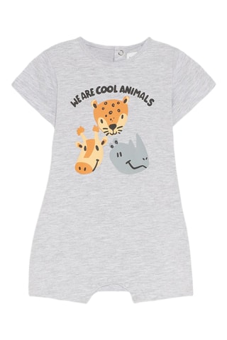 2 Pyjamapakjes - Gemêleerd Lichtgrijs