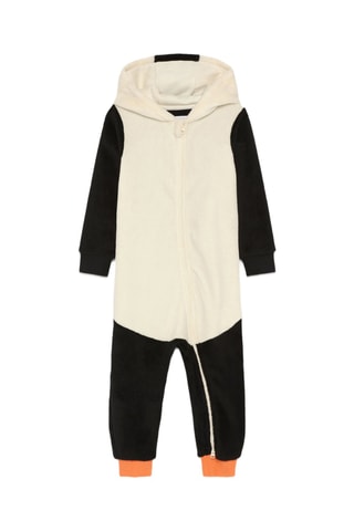 Pyjamapak met Capuchon - Wit en Zwart