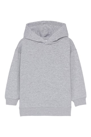 Sweater met Capuchon - Gemêleerd Grijs