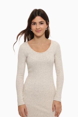 Nauwaansluitende Jurk - Wit