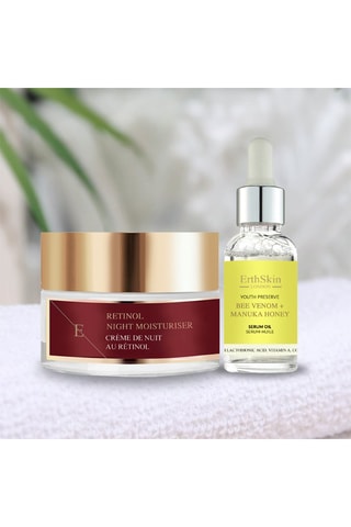 Coffret com veneno de abelha, mel de Manuka e retinol - 2 produtos