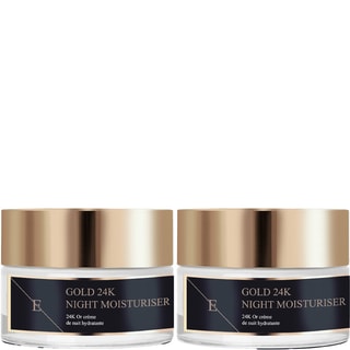 2 cremes de noite anti-rugas 24K Gold - 2 x 50 ml
