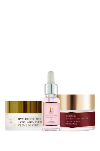 Coffret rétinol, rose et acide hyaluronique - 3 produits