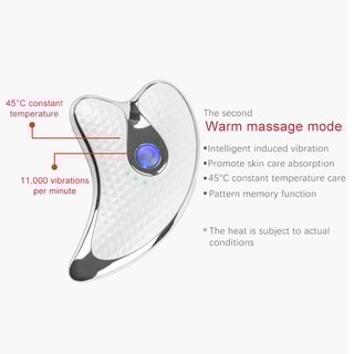 Gua Sha vibrant - Visage - Blanc