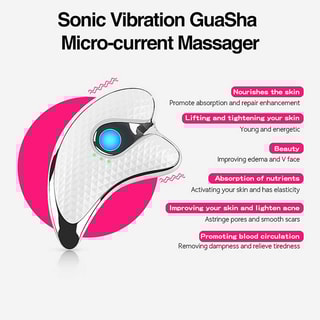 Gua Sha vibrant - Visage - Blanc