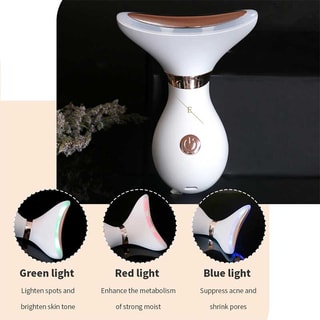 Appareil anti-âge LED - Visage & cou - Blanc